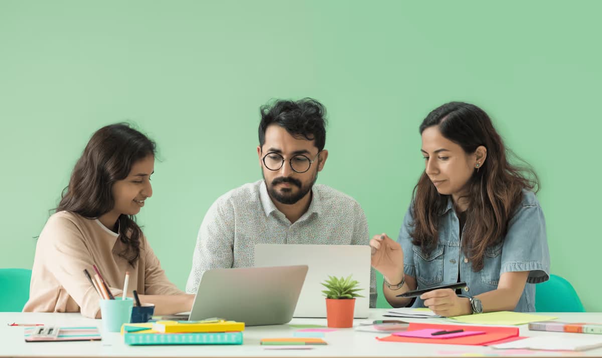 Colegas colaborando